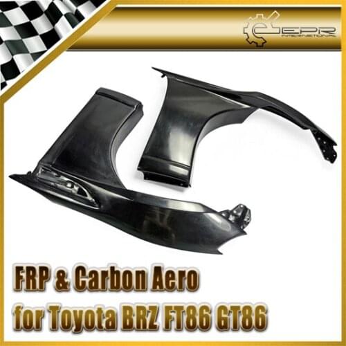Car Accessories For Toyota BRZ FT86 GT86 FRS VF Style FRP Fiber Glass Front Wider Fender +20mm Fiberglass Wheel Arch Flare Kit