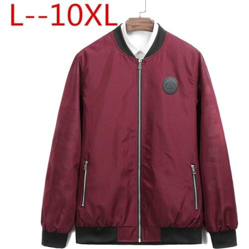 10XL 8XL 6XL 5XL New Spring Black Red Bomber Jacket Men Streetwear Hip Hop loose Fit Pilot Bomber Jacket Coat Men Jackets
