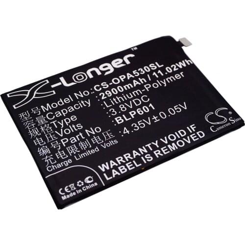 CS 2900mAh/11.02Wh battery for OPPO A1601,A59s Dual SIM,A59sm,F1s Global Dual SIM,F1s Global Dual SIM TD-LTE BLP601