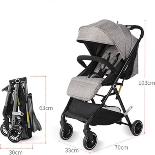 High landscape baby stroller can sit and recline baby stroller lightweight folding bb stroller baby stroller