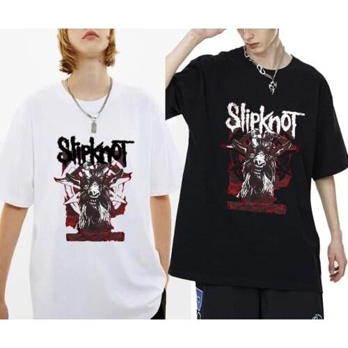 Prepare for Hell Tour Tshirt Men Rock Band T-shirt Men Women Slipknots T Shirts Heavy Metal Tees Short Sleeve New Man Streetwear