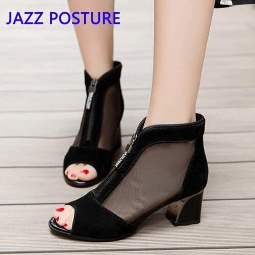 JAZZPOSTURE Womens High-heeled Shoes