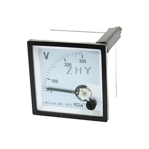 Class 1.5 AC 3V 5V 10V 15V 20V 30V 50V 100V 150V 250V Range Analog Voltage Voltmeter Panel Meter CP-72 72x72