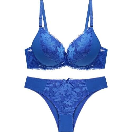 CYNTHRA Bra Set Womens Sexy Lace Thin Breathable Large Plus Size Underwear Adjustable Comfort Soft Ladies Push Up Lingerie Sets