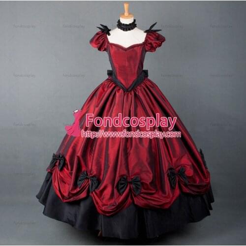 Victorian Rococo Medieval Gown Ball Dress Gothic Tafetta Cosplay Costume Tailor-made[G769]