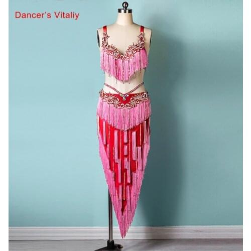 Belly Dancing Outfit SENIOR Exotic Dancewear Belly Dance Bra Suit Customize Adult Child Dance Professional Performance Set