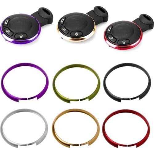 Hot New 1 Pc Auto Car Aluminum Alloy Key Ring Trim Chain For BMW Mini Cooper Clubman Countryman