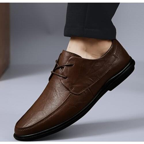 Genuine Leather Loafers Men Design Moccasin Fashion Slip On Oxford Flat Casual Men Shoes Adult Male Footwear Handmade Boat Shoes
