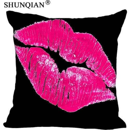 New Arrival Pop Art Lips Pillowcase Wedding Decorative Pillow Case Customize Gift For Pillow Cover A815