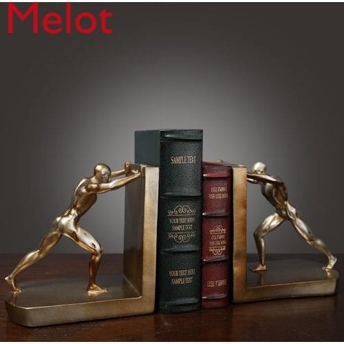 Nordic Creative Simple Modern Character Bookmark Book Stand Book End Decoration Office Study Desk Sample Lucky Home Decoration