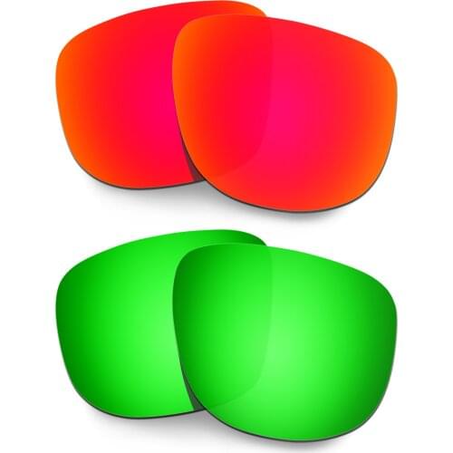 HKUCO Polarized Replacement Lenses For Holbrook R Sunglasses Red/Green 2 Pairs