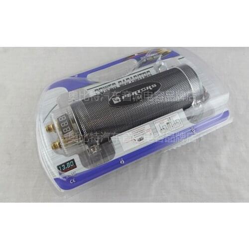 Q-pertors 3.0 Farad Super Power Car Audio Subwoofer Modified with Lights LED Voltage Display 3F Filter Capacitor Stabilized Pond