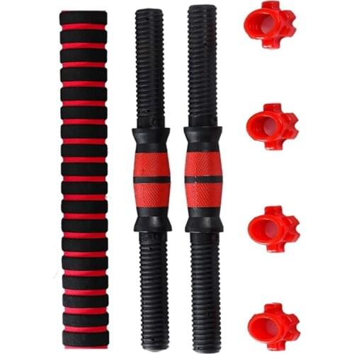 Adjustable Dumbbell Weight Set Barbell Lifting 2 x 15.74in Bars and 1 x 15.74in Connecting Rods for Gym Home