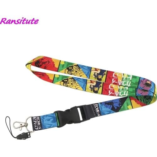 Ransitute R1598 Anime Cartoon Icons Style Anime Lovers Key Chain Lanyard Neck Strap For USB Badge Holder DIY Hang Rope