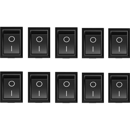 Rocke Switch ON-OFF KCD1 15*21mm 2 Pins Ship Type Switch 6A 250V 10A 125V Boat Rocker Switch for Car Dash Dashboard Truck RV ATV