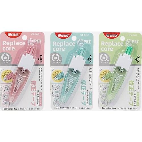 8382 Press white out pen special design corrector pen 5mm*6m White Out Correction Tape Pen School Office Supplies Stationery