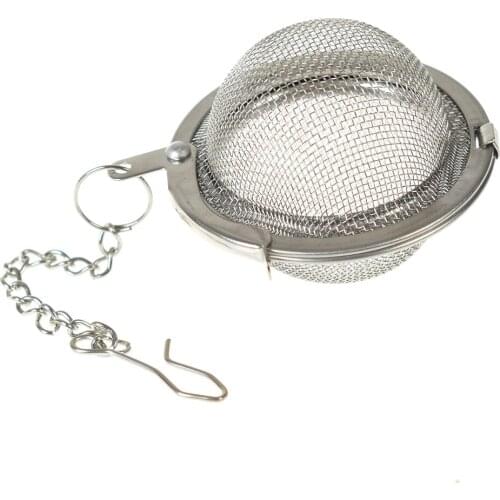 Stainless Steel Sphere Locking Spice Tea Ball Strainer Mesh Infuser tea strainer Filter infusor Mesh Herbal Ball cooking tools