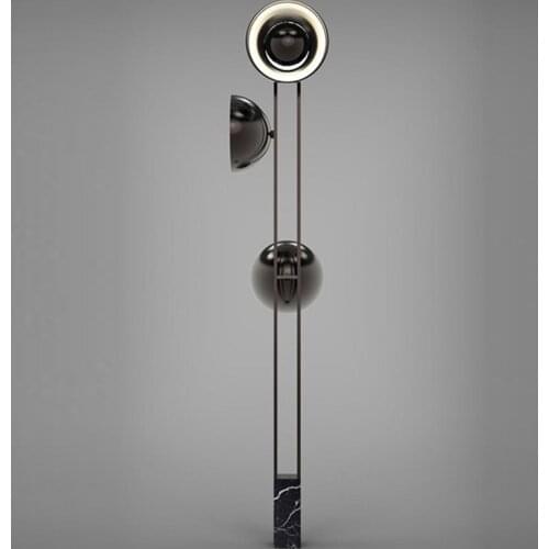 Living room LED floor lamp Nordic modern light luxury creative marble minimalist bedroom hotel floor lamp