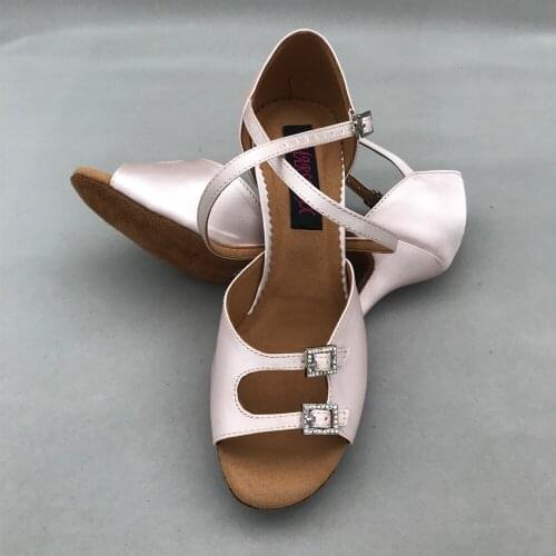 8.5cm heel Sexy Elegant Latin Dance Shoes For women Salsa shoes pratice shoes comfortable shoes MS6219FL1S low heel available