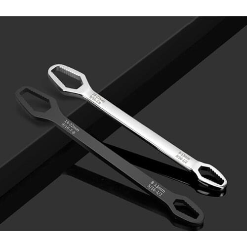 Universal Torx Wrench Double-head Adjustable 8-22mm Ratchet Spanner for Bicycle Motorcycle Car Multifunctional