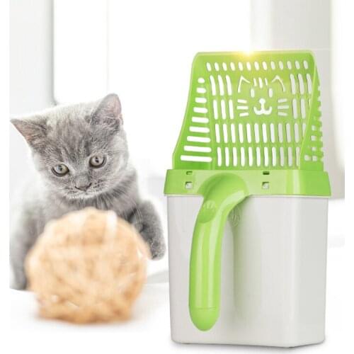 Pet Dog Litter Shovel Cleaning Tools Dung Sifter Scooper Set with Waste Bag Cat Sand Cleaning Products Toilet for Dog Food Scoop
