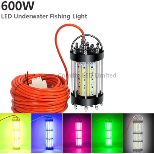 30M Cable 500W 1000W AC240V Ocean Deep Underwater LED Fishing Lure Carp Fishing Bait Lights for Attracting Squid