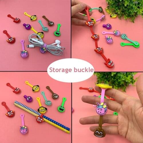 100pcs Straps Clips DIY Toy Cartoon Skrepyshy from Magnit Zombyshy Magnet Staple for Children Kid Interesting Storage Buckle