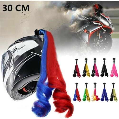 1 pcs Helmet Braids / Ponytail Helmet Plait Motorcycle Bike Helmet Hair 30cm New