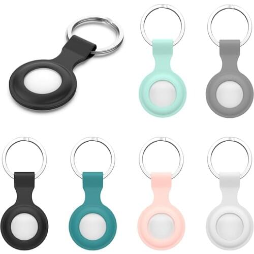 1 PCS Leather Case For Airtags Protective cover For Locator Tracker Keychain