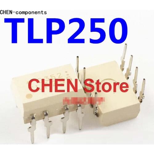 10pcs Optocoupler TLP250 straight Insert DIP8