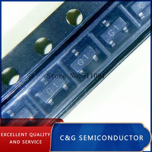 100pcs SMD Transistor MMBT5551 2N5551 G1 0.6A/180V NPN SOT23