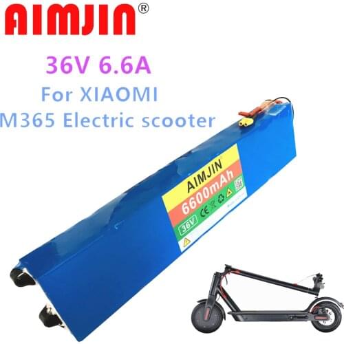 2021 100% 36V 6600mAh Scooter Battery Pack For Xiaomi Mijia M365, Electric Scooter accessories, BMS Board For Xiaomi M365