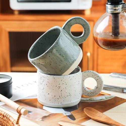 CHANSHOVA 250ml Ceramic coffee cups Personality Retro cute coffee mug teacup China porcelain H686