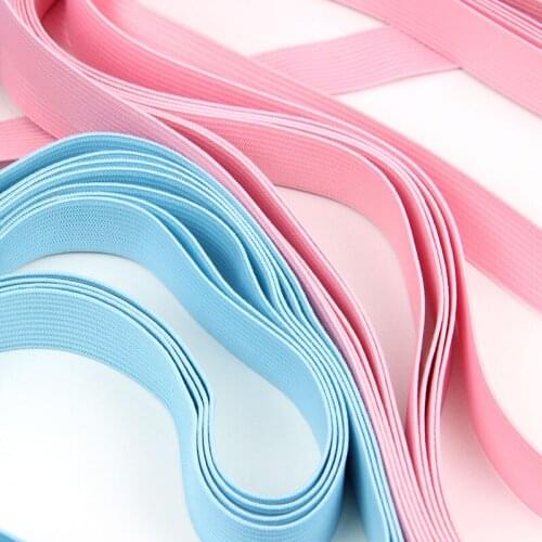 Hot sale 1 meters/lot 19mm Solid Color Elastic Ribbon Diy For Hair Tie/wedding clothing Handmade accessories Stretch Webbing