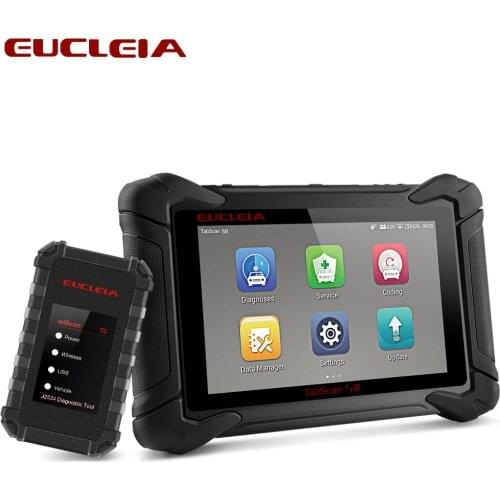 EUCLEIA S8 OBD2 Professional Tool Full System ECU programming ABS EPB SAS Battery Oil Reset OBDII Code Reader Free Update Online