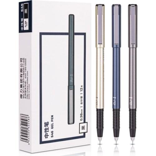 3pcs Gel Ink Pen Stationery 0.38mm Ultra Fine Gel Pen Black ink Refills Rods Gel Pen For School Office Exam Supplies Stationery