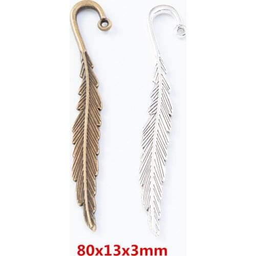 10 pieces of retro metal zinc alloy Bookmark pendant for DIY handmade jewelry necklace making 7911