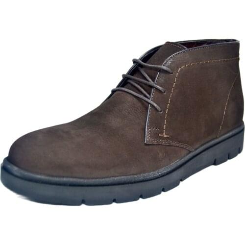 Genuine Leather Men Winter Snow Brown Black Boot Shoe Fur Quality Fast Delivery Christmas Lace-Up New Season Trend Best Seller