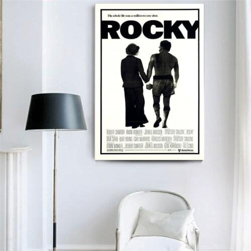 Classic Movie Canvas Painting Vintage Prints Rocky Vintage and Posters Cuadros Wall Art Pictures Living Room Decor Frameless