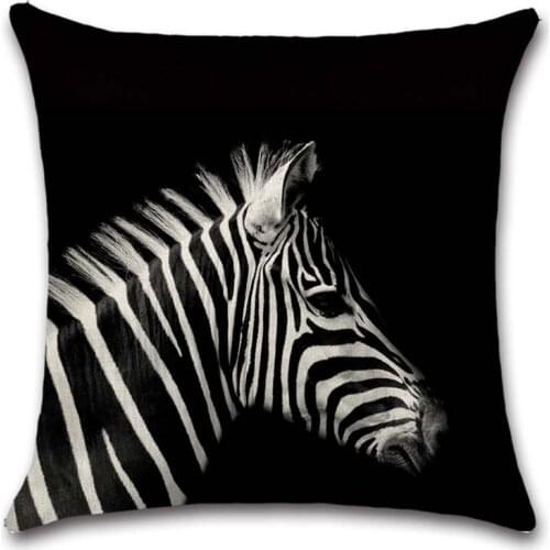 African animals zebra printed Cushion Cover Decoration for Home house sofa chair seat room pillowcase kids gift friend present