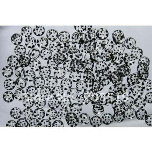 NB0120 Fashion buttons 100pcs/lot Black Shirt button 2 holes sewing accessories