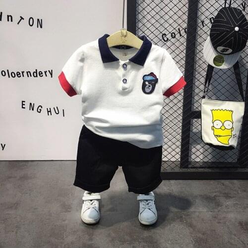 2018 Summer New Children Clothing Boys Casual Short-sleeved T Shirt Kids Cotton Tops Boy Polo Shirts Clothes Toddler Outfit Tee