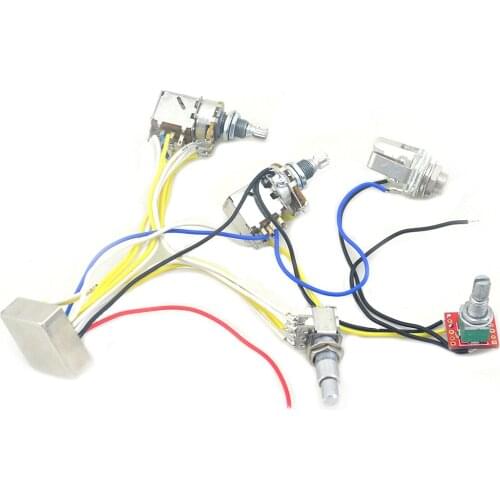 New LANDTONE Pre-Wired 3 Band Preamp/Tone Control With Swithable Mid Frequency For BASS LB3AC1 Free Shipping