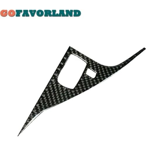Carbon Fiber Gear Shift Drive Panel Cover Trim For Infiniti Q50 Q60 2014 2015 2016 2017 2018 2019
