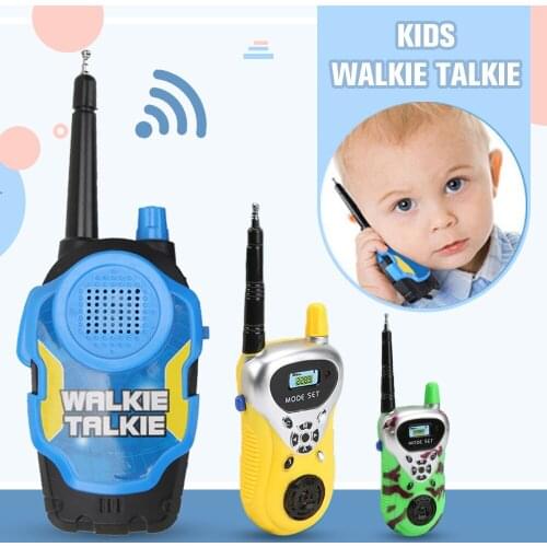 2pc/set Mini Walkie Talkie Funny Kids Toys Wireless Intercom Child Portable Two-Way Radio Parent-child Interactive Children Gift