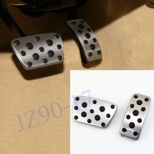 Non-Slip Stainless Steel AT Pedal Fuel Brake Gas Accelerator Pedal Kits Fit For Toyota Camry 2012-2017 Accessories