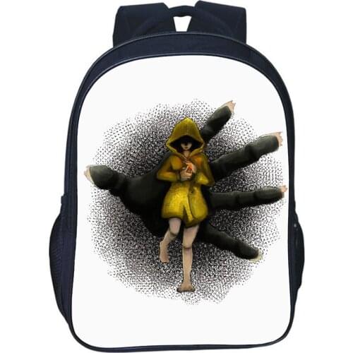 Game Little Nightmares Backpack Teenage School Backpack Women Bookbag Kids School Bags Men Cartoon Casual Travel Rucksack