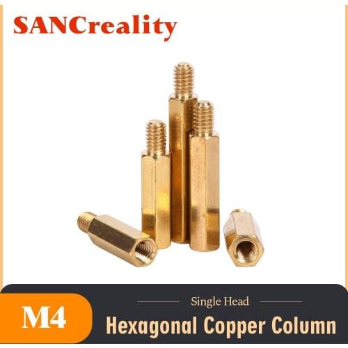 Hexagonal copper column Single-headed copper studs Main board copper column Isolation case copper Hex Brass Spacing Screws