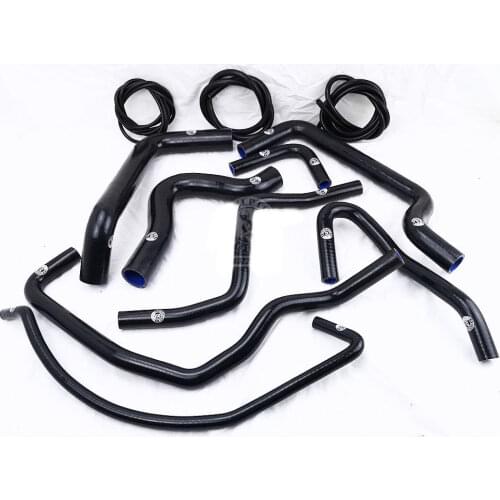 Silicone Radiator hose + Vacuum Hose For FIAT COUPE 2.0 20V GT 96-00 TRUBO (8pcs) RED/BLUE/BLACK