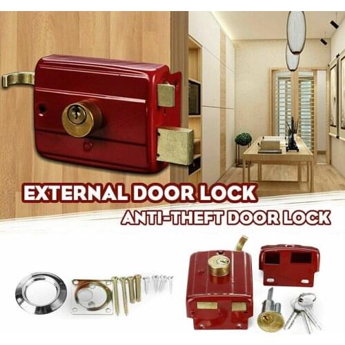 Heavy Duty Lock Security Door Lock Dead Bolt Lock with 3 Keys for Front Door Home Security GDeals